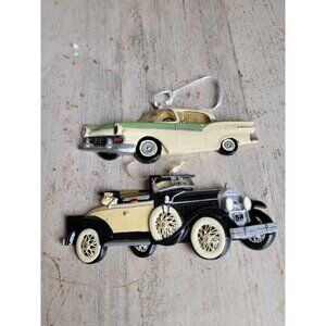 Kurt Adler Ford car vintage style ornament Xmas set